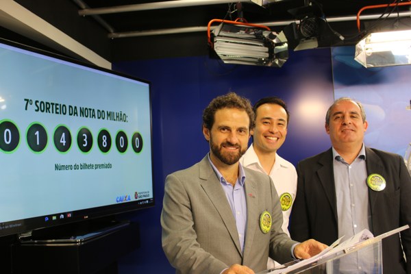 Programa “Sua Nota Vale 1 Milhão” realiza sétimo sorteio